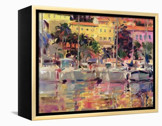 Golden Harbour Vista-Peter Graham-Framed Premier Image Canvas