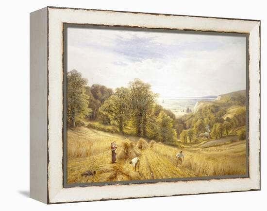 Golden Harvest on the South Coast-Alfred Augustus Glendenning-Framed Premier Image Canvas