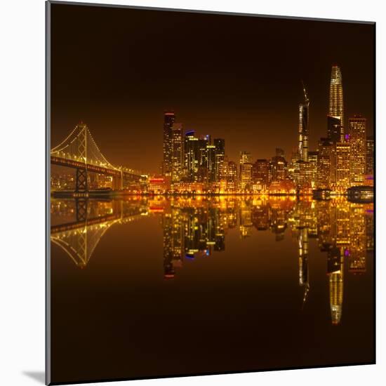 Golden heart of San Francisco-Marco Carmassi-Mounted Photographic Print