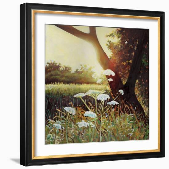 Golden Hedgerow I, 2014-Helen White-Framed Giclee Print