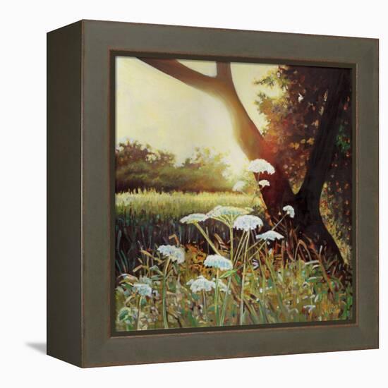 Golden Hedgerow I, 2014-Helen White-Framed Premier Image Canvas