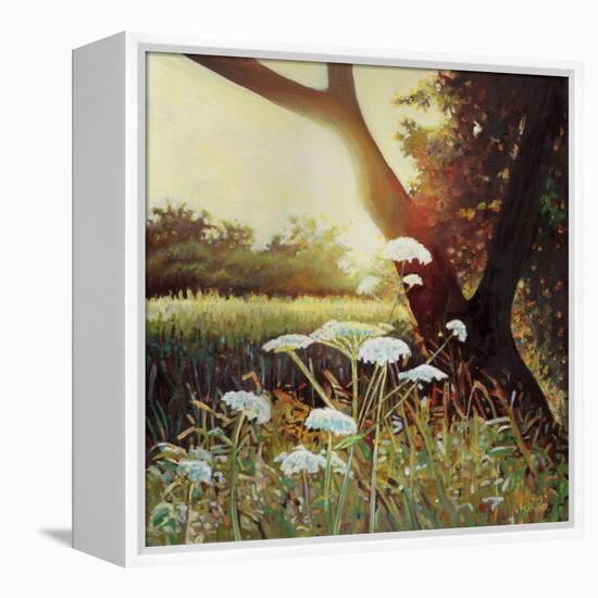 Golden Hedgerow I, 2014-Helen White-Framed Premier Image Canvas