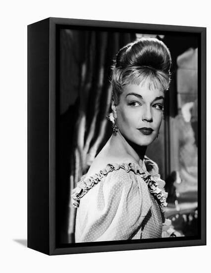 Golden Helmet' by Jacques Becker starring Simone Signoret, 1952 (b/w photo)-null-Framed Stretched Canvas