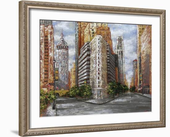 Golden High Rise-Bridges-Framed Giclee Print