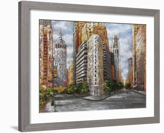 Golden High Rise-Bridges-Framed Giclee Print