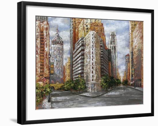 Golden High Rise-Bridges-Framed Giclee Print