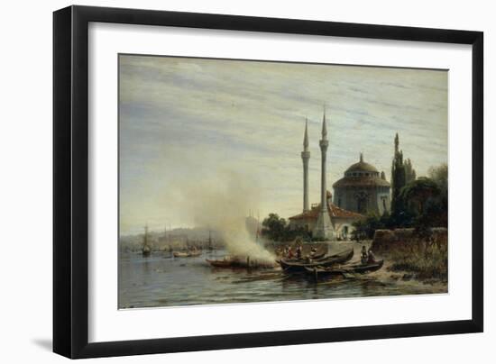 Golden Horn. Constantinople, 1864-Alexei Petrovich Bogolyubov-Framed Giclee Print