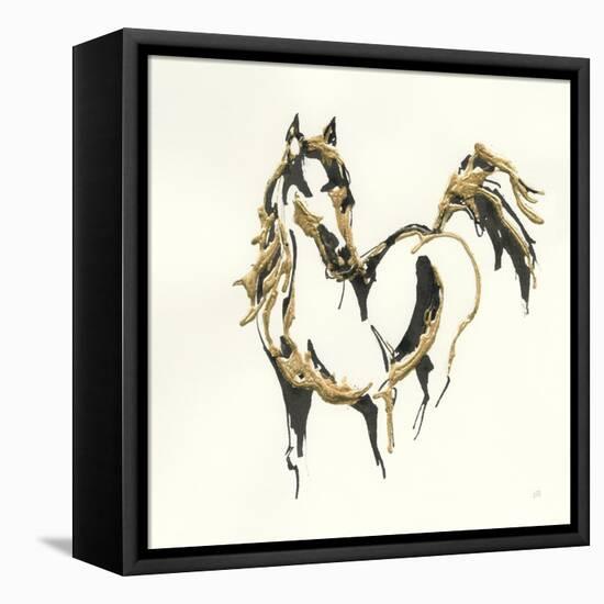 Golden Horse VII-Chris Paschke-Framed Stretched Canvas