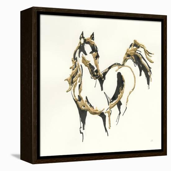 Golden Horse VII-Chris Paschke-Framed Stretched Canvas