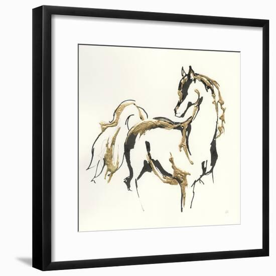 Golden Horse VIII-Chris Paschke-Framed Art Print