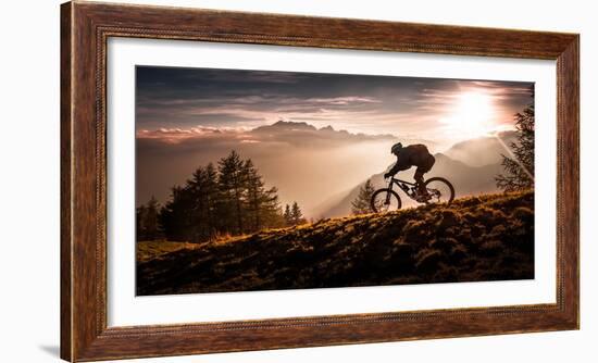 Golden Hour Biking-Sandi Bertoncelj-Framed Photographic Print