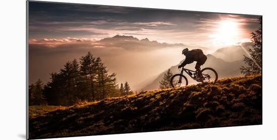 Golden Hour Biking-Sandi Bertoncelj-Mounted Photographic Print