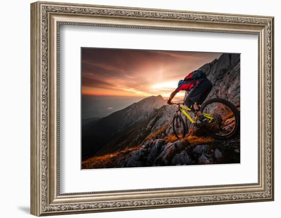 Golden Hour High Alpine Ride-Sandi Bertoncelj-Framed Photographic Print