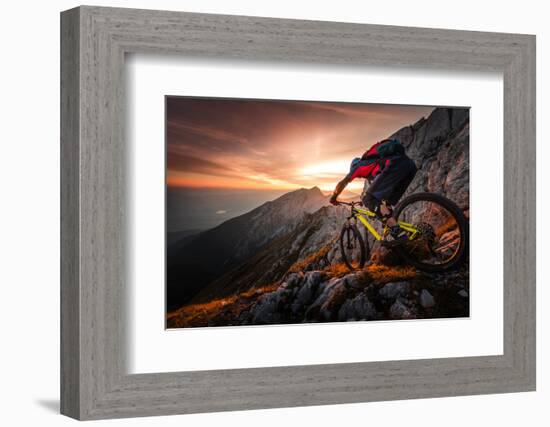 Golden Hour High Alpine Ride-Sandi Bertoncelj-Framed Photographic Print