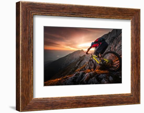 Golden Hour High Alpine Ride-Sandi Bertoncelj-Framed Photographic Print