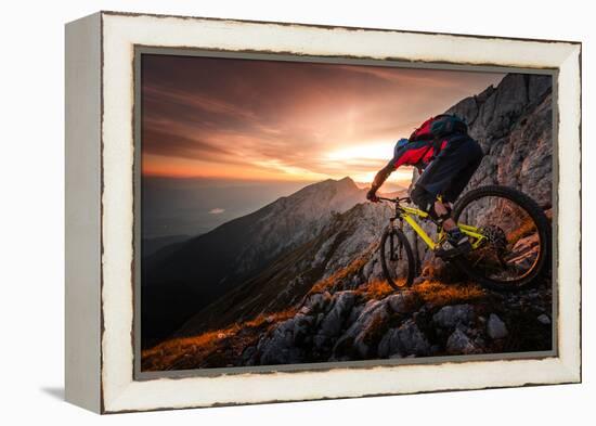 Golden Hour High Alpine Ride-Sandi Bertoncelj-Framed Premier Image Canvas