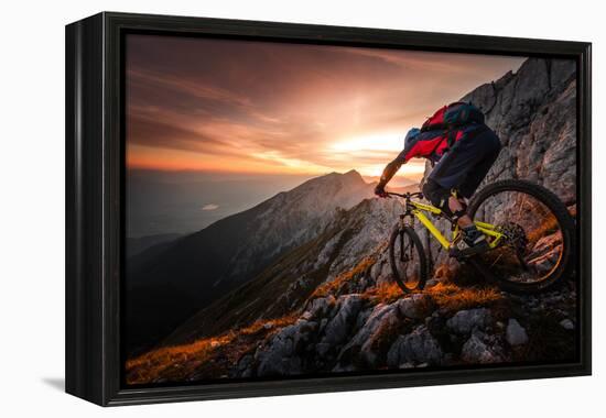 Golden Hour High Alpine Ride-Sandi Bertoncelj-Framed Premier Image Canvas