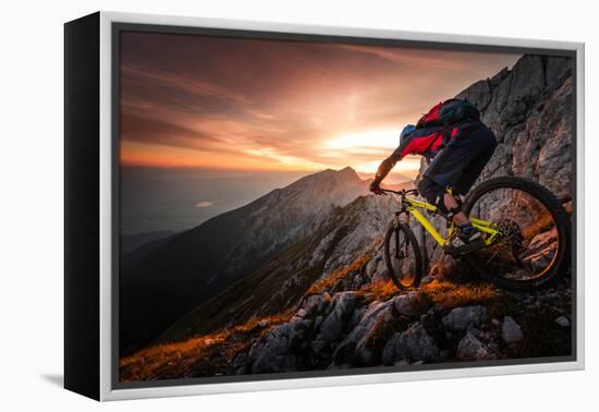 Golden Hour High Alpine Ride-Sandi Bertoncelj-Framed Premier Image Canvas