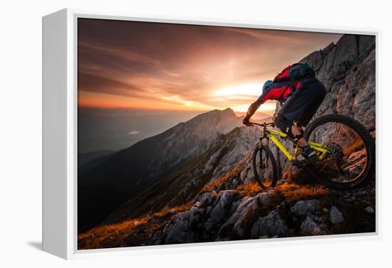 Golden Hour High Alpine Ride-Sandi Bertoncelj-Framed Premier Image Canvas