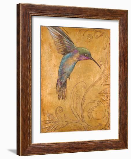 Golden Hummingbird I-Patricia Pinto-Framed Art Print