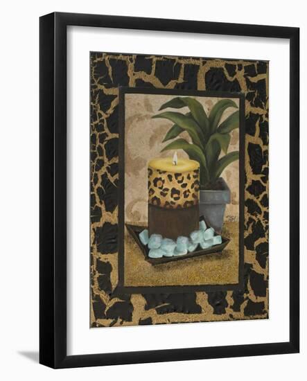 Golden Jungle Bath I-Tiffany Hakimipour-Framed Art Print