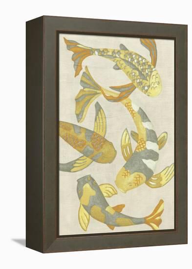 Golden Koi II-Chariklia Zarris-Framed Stretched Canvas