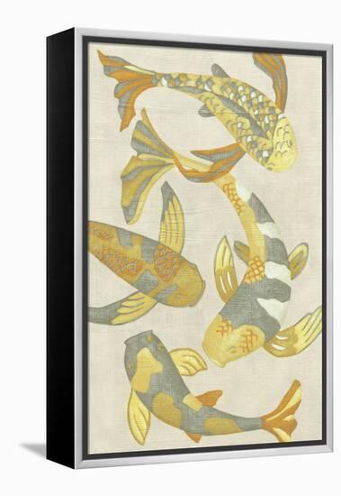 Golden Koi II-Chariklia Zarris-Framed Stretched Canvas