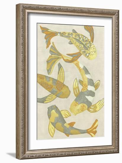 Golden Koi II-Chariklia Zarris-Framed Art Print