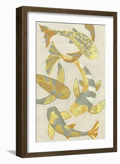 Golden Koi II-Chariklia Zarris-Framed Art Print