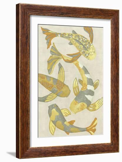 Golden Koi II-Chariklia Zarris-Framed Art Print