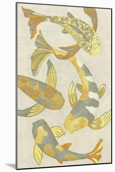 Golden Koi II-Chariklia Zarris-Mounted Art Print