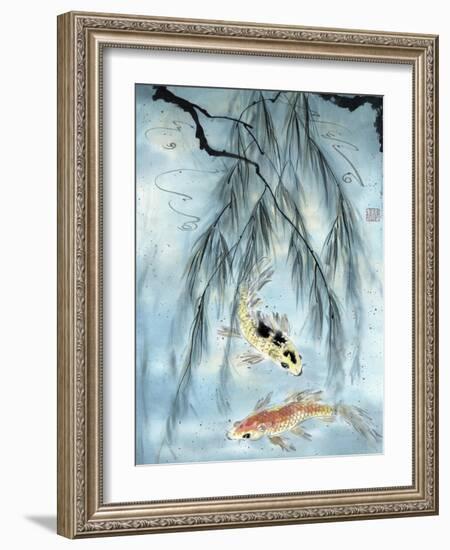 Golden Koi-Nan Rae-Framed Art Print