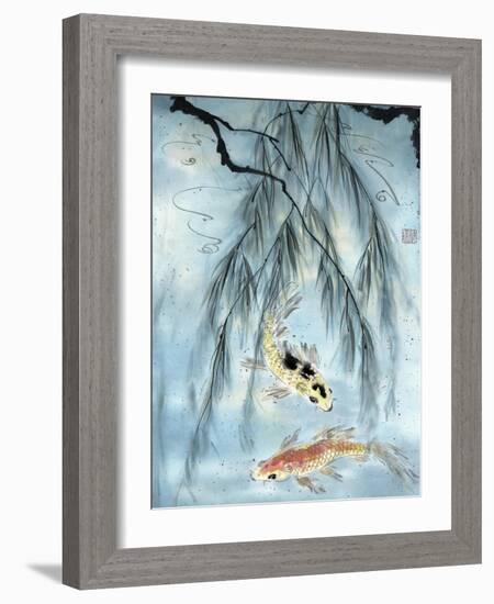 Golden Koi-Nan Rae-Framed Art Print