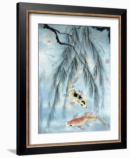 Golden Koi-Nan Rae-Framed Art Print