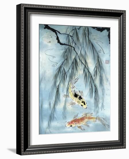 Golden Koi-Nan Rae-Framed Art Print