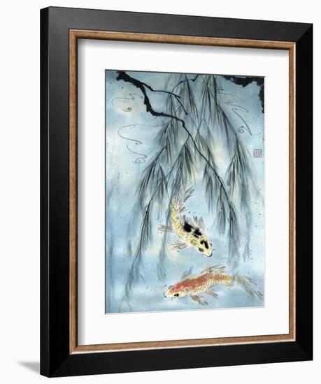 Golden Koi-Nan Rae-Framed Art Print