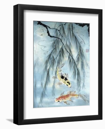 Golden Koi-Nan Rae-Framed Art Print