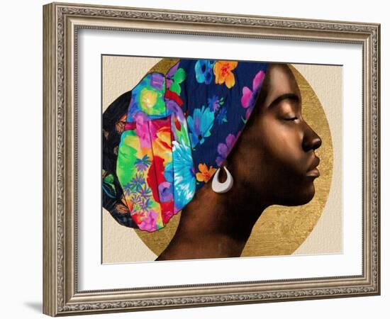 Golden Lady I-Alonzo Saunders-Framed Art Print