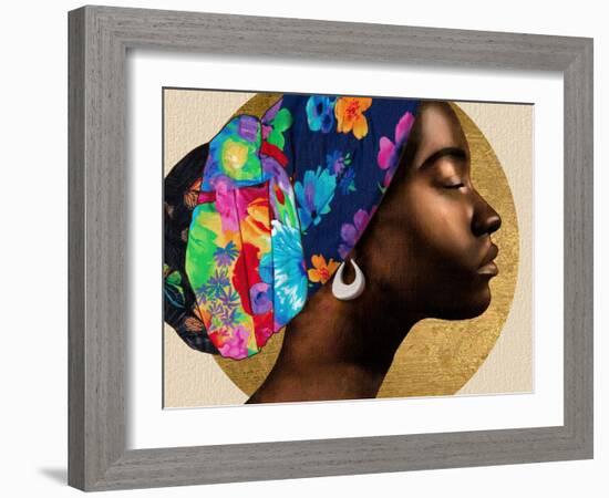 Golden Lady I-Alonzo Saunders-Framed Art Print