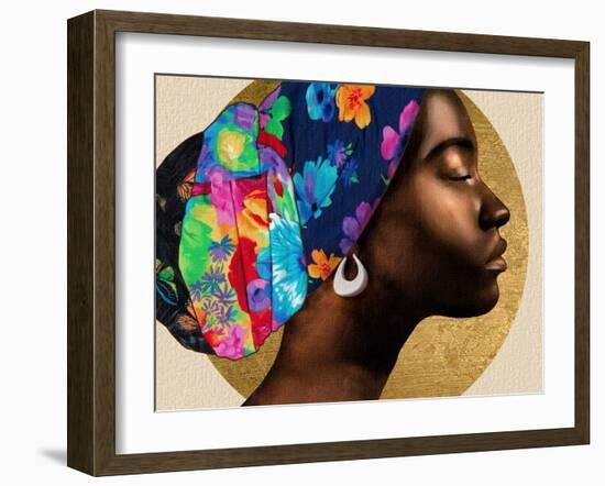 Golden Lady I-Alonzo Saunders-Framed Art Print