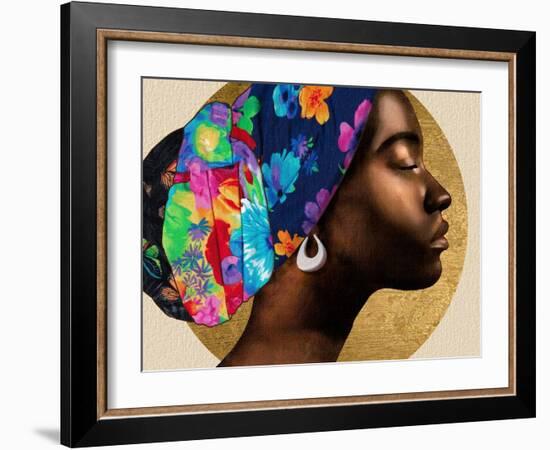 Golden Lady I-Alonzo Saunders-Framed Art Print