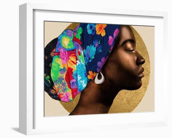 Golden Lady I-Alonzo Saunders-Framed Art Print