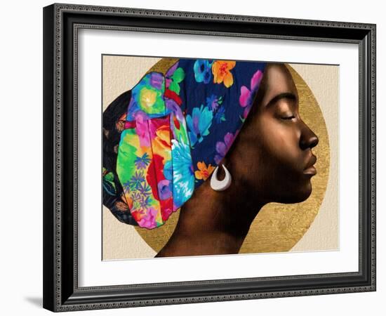 Golden Lady I-Alonzo Saunders-Framed Art Print