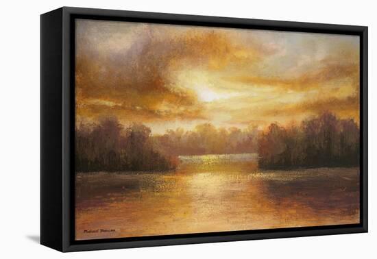 Golden Lake Glow II-Michael Marcon-Framed Stretched Canvas