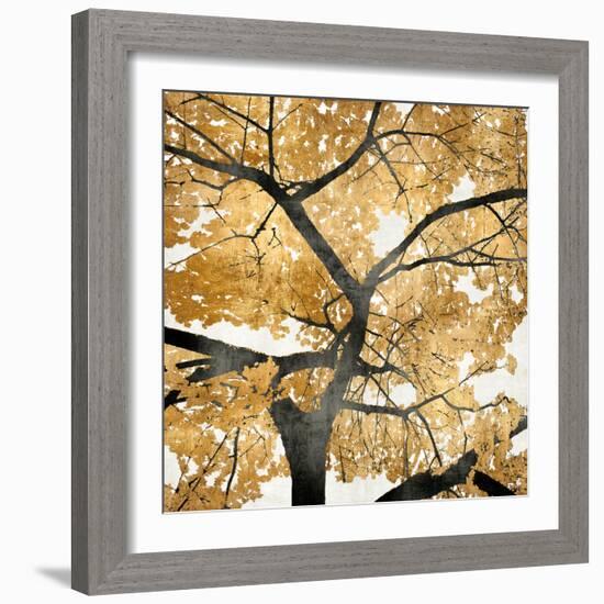 Golden Leaves-Kate Bennett-Framed Art Print