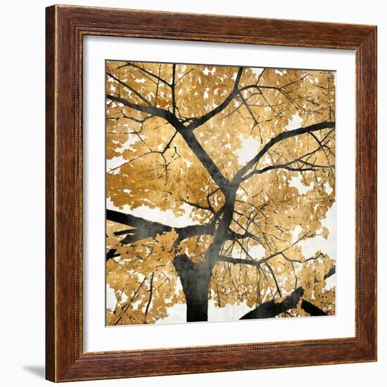 Golden Leaves-Kate Bennett-Framed Art Print