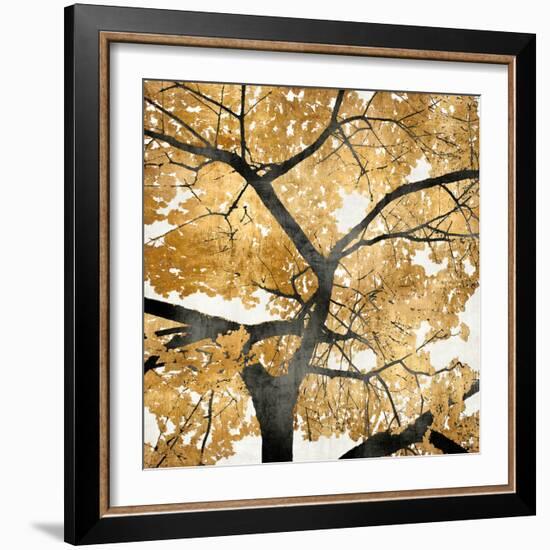 Golden Leaves-Kate Bennett-Framed Art Print