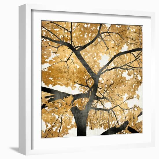 Golden Leaves-Kate Bennett-Framed Art Print