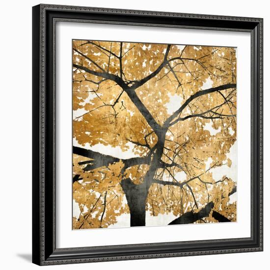 Golden Leaves-Kate Bennett-Framed Art Print