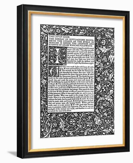 Golden Legend - William Caxton-William Morris-Framed Giclee Print